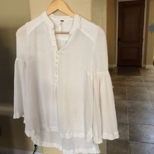 👚 FP White Bell Sleeve Top (see flaw)